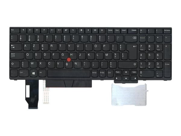 Chicony - Erstatningstastatur for bærbar PC - med Trackpoint, UltraNav - AZERTY - Belgisk - svart