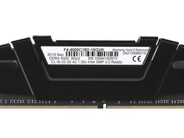 G.Skill Ripjaws V - DDR4 - sats - 16 GB: 2 x 8 GB - DIMM 288-pin - 4000 MT/s / PC4-32000 - CL18 - 1.35 V - ej buffrad - icke ECC - classic black