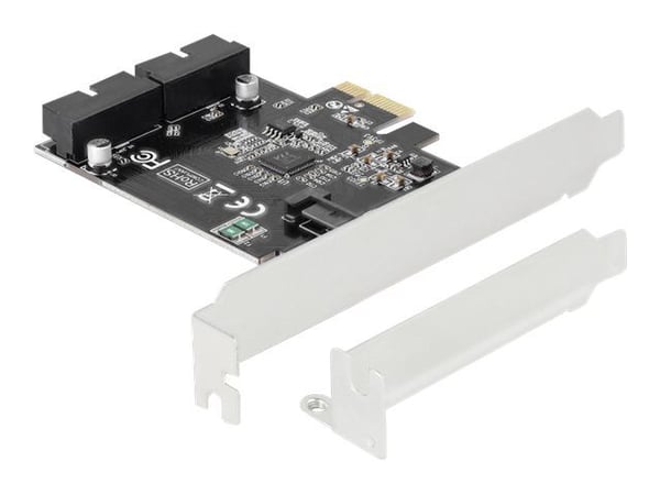 Delock PCI Express Card to 2 x internal USB 3.0 Pin Header - USB-adapter - PCIe 2.0 - USB 3.0 (intern) x 2
