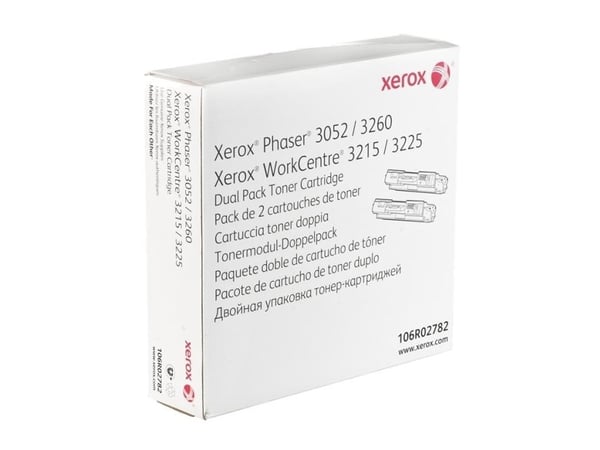 Xerox - 2-pack - svart - original - tonerpatron - for Phaser 3052, 3260; WorkCentre 3215, 3225