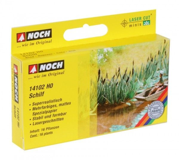 NOCH Reed, HO (1:87), Vihreä, 16 kpl