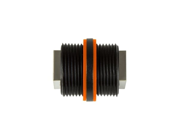 LogiLink NP0081, 2x RJ45, Sort, Nylon, Cat6/6e/6a, IP67, 10 mO