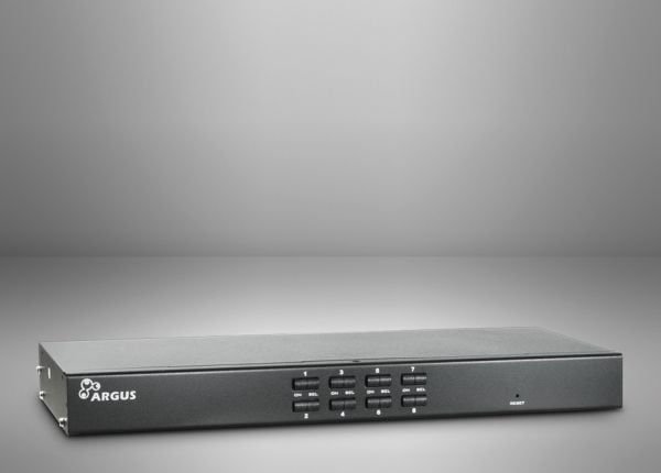 Argus KVM AS-9108DU - KVM-svitsj - 8 x KVM port(s) - 1 lokalbruker - rackmonterbar