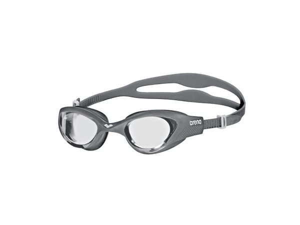 Arena The One Goggles, Unisex, Yksi koko, Harmaa, Termoplastinen kumi (TPR), Läpinäkyvä, Polykarbonaatti