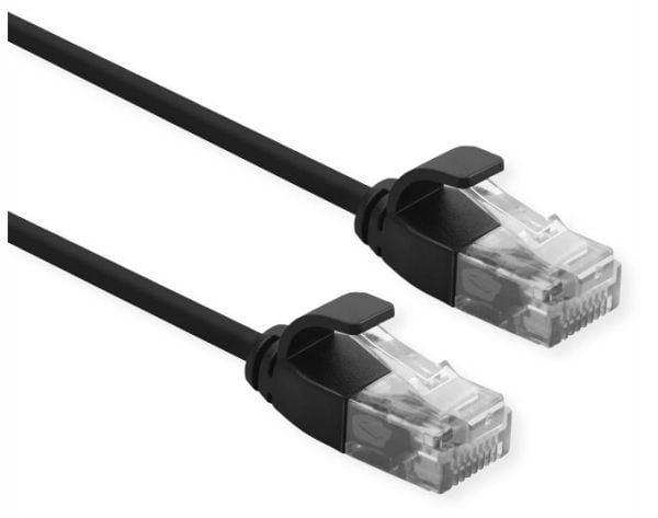 ROLINE 21.15.3956, 3 m, Cat6a, U/UTP (UTP), RJ-45, RJ-45, Sort