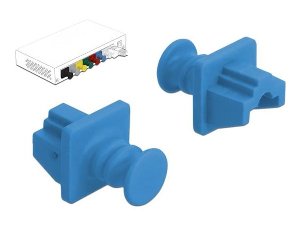 DeLOCK 86509, RJ-45, Muovi, Sininen, Verkkokytkin, 18 mm, 21 mm