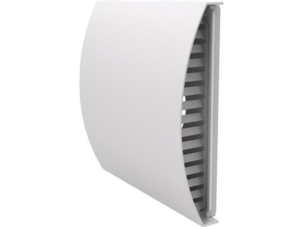 Komplett ytterväggsgaller, vit med front i vit aluminium för ventilator RV50 version 2 (50536 och 50523) och Siku Sphere 160