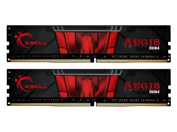 G.Skill AEGIS - DDR4 - sett - 16 GB: 2 x 8 GB - DIMM 288-pin - 3200 MHz / PC4-25600 - CL16 - 1.35 V - ikke-bufret - ikke-ECC