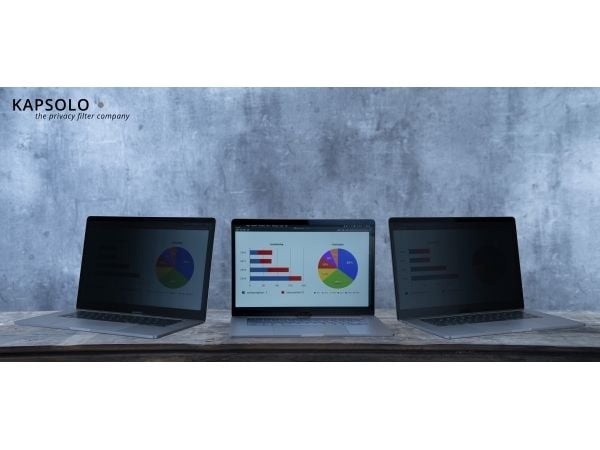 KAPSOLO standard 12,5, KAP10303 skjermfilter 31,8 cm (12.5") Rammeløst skjermfilter 3H, 31,8 cm (12.5"), 16:9, Laptop, 3H, Privatliv, 20 g
