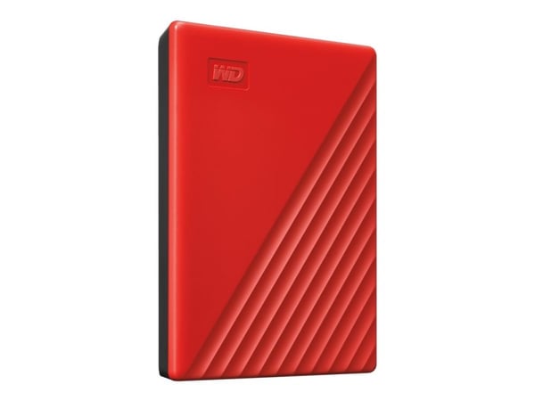 Western Digital My Passport, 2000 GB, 2.5", 3.2 Gen 1 (3.1 Gen 1), Punainen