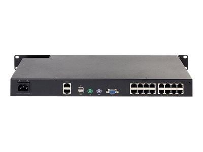 APC KVM1116R - KVM-kytkin - 1 lokalbruger - 1 IP-bruger - monterbar på stativ - for P/N: SMTL1000RMI2UC, SMX1000C, SMX1500RM2UC, SMX1500RM2UCNC, SM...