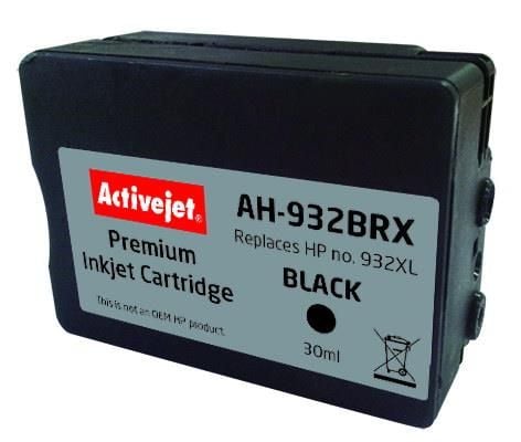 ActiveJet AH-932BRX, Yhteensopiva, Pigmenttipohjainen muste, musta, HP, HP Officejet Pro: 6100, 6600, 6700, 7110, 7610, 7612., 1 kpl