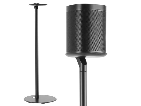 Maclean MC-841 - Stativ - for høyttaler(e) - svart - plassering på gulv - for Sonos One, PLAY:1