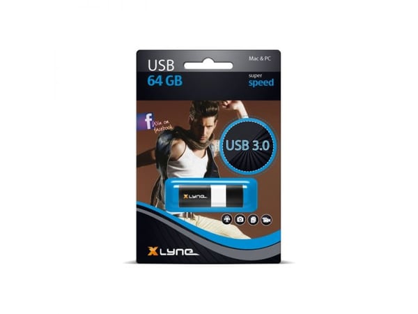 xlyne Wave - USB-flashstasjon - 64 GB - USB 3.0