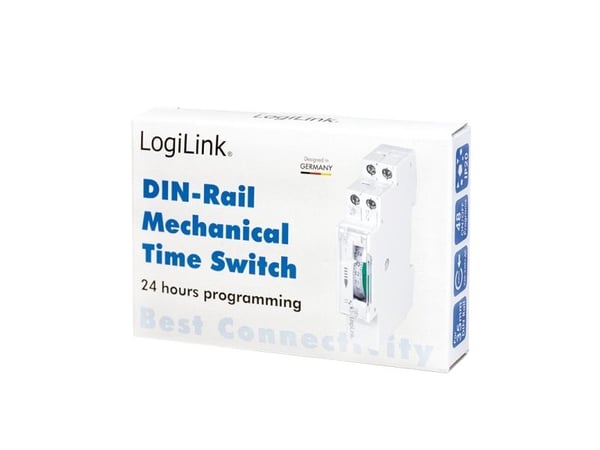 LogiLink ET0009, Päivä-/viikkoajastin, Valkoinen, IP20, 220 - 240 V, 50 - 60 Hz, 0,5 W