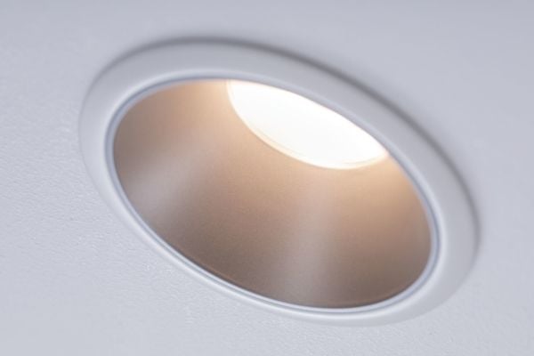 Paulmann 934.09, Innsunket spotlight, Ikke-utskiftbare pærer, 1 ampuller, 6,5 W, 460 lm, Sølv, Hvit