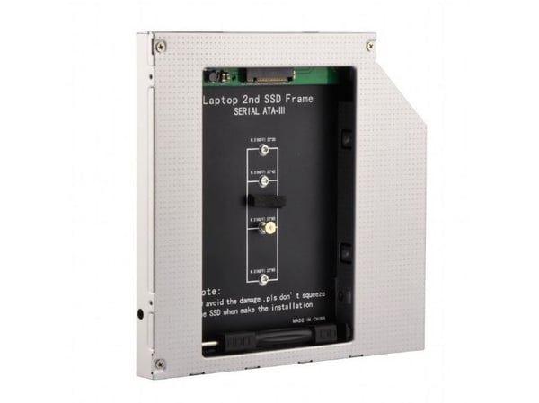 Gembird A-SATA12M2-01 - Uttagbar harddiskramme - 5.25" Slim Line to M.2
