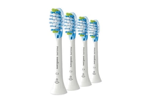 Philips Sonicare C3 Premium HX9044 Plaque Control - Extra tandborsthuvud - till tandborste - vit (paket om 4)