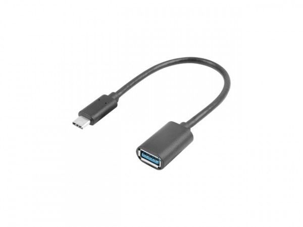 Lanberg - USB-adapter - USB-C (hann) til USB-type A (hunn) - USB 3.1 Gen 1 - 15 cm - svart