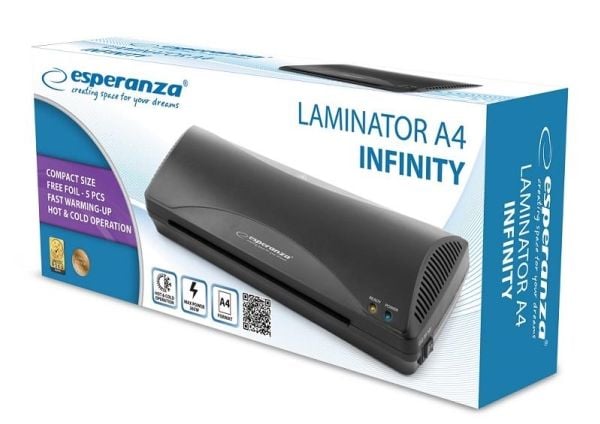 Esperanza EFL001 lamineringsmaskin Kold/varm lamineringsmaskin 250 mm/min Sort