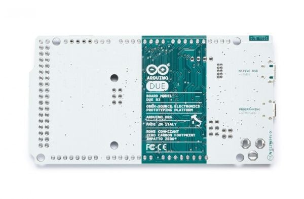 Arduino Due, 84 Mhz, AT91SAM3X8E, 0,512 MB, 96 KB, Arduino, 3,3 V:n jännite