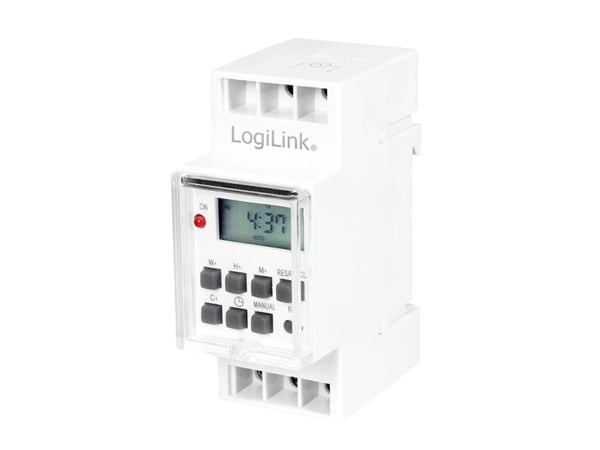LogiLink ET0010, Päivä-/viikkoajastin, Valkoinen, Digitaalinen, LCD, Painikkeet, 16 päivää LogiLink ET0010, Päivä-/viikkoajastin, Valkoinen, Digitaalinen, LCD, Painikkeet, 16 päivää