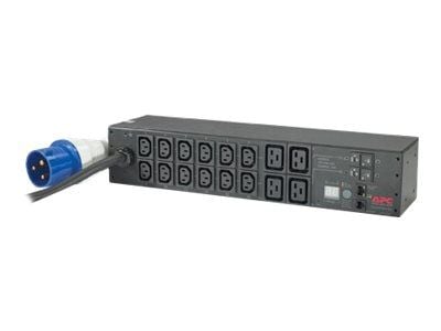 APC Metered Rack PDU AP7822B - Kraftdistributionsenhet (kan monteras i rack) - AC 200/208/230 V - ingång: IEC 60309 32A - utgångskontakter: 16 (pow...