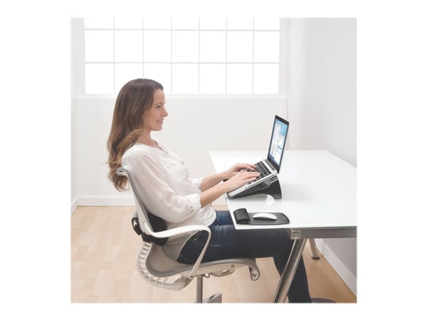 Fellowes I-Spire Series Laptop Lift – kannettavan tietokoneen teline – musta, harmaa