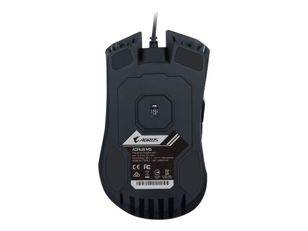 AORUS M5 - Mus - høyrehendt - optisk - kablet - USB - matt svart