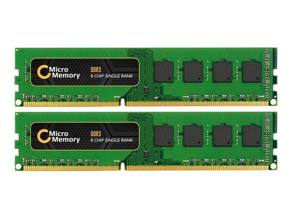 CoreParts - DDR3 - sett - 16 GB: 2 x 8 GB - DIMM 240-pin - 1600 MHz / PC3-12800 - ikke-bufret - ikke-ECC