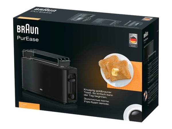 Braun PurEase HT3110BK - Brødrister - 1 Spor - svart