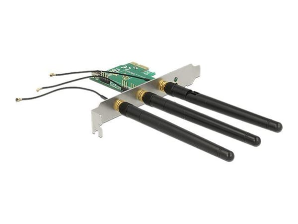 Delock PCI Express Card > 1 x internal M.2 Key A Slot with 3 external Antennas - Internbussutvider