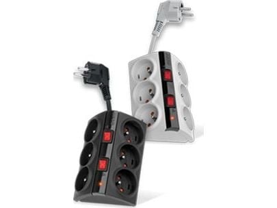 Acar Smart 6-pistorasia 1,5 m harmaa (W0155)