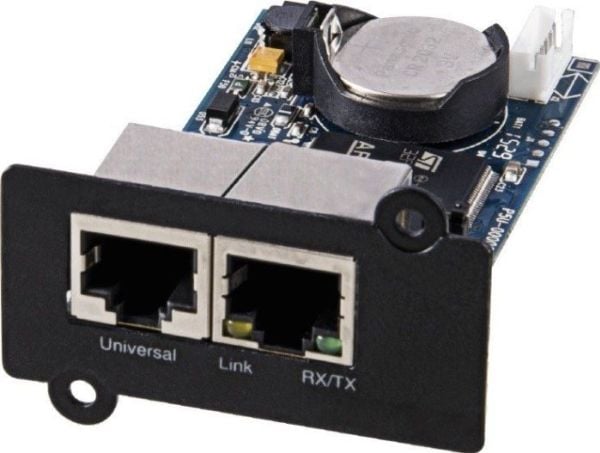 PowerWalker SNMP Card 2 - Adapter for fjernstyrt administrasjon - 100Mb LAN - 100Base-TX - for PowerWalker VI 1000 RLP, VI 2000 RLP, VI 3000 RLP