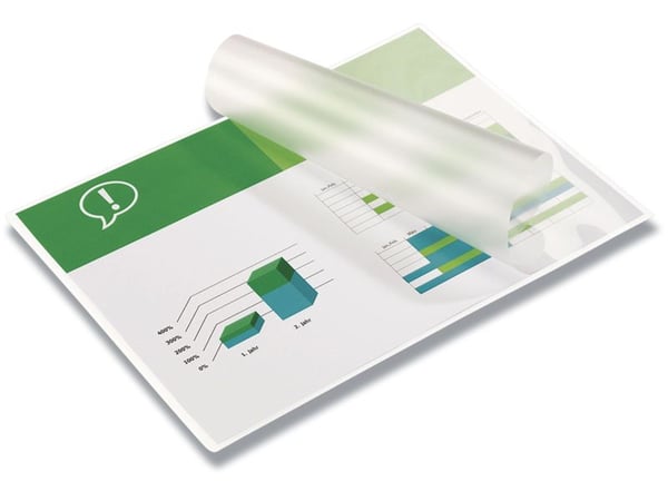 GBC Card laminointitasku kololla 64x108mm 125mic/100kpl, Kiiltävä, Läpinäkyvä, Polyeteeni, 64x108, 0,25 mm, 64 mm