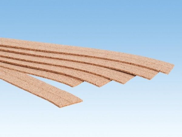 NOCH Cork Track Bed, 2 mm high, N (1:160), Brun