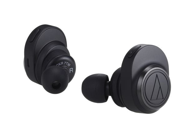 Audio-Technica ATH CKR7TW - True wireless-hodetelefoner med mikrofon - i øret - Bluetooth - svart