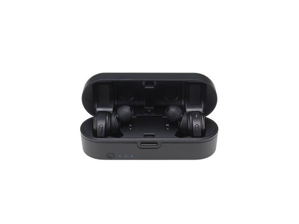 Audio-Technica ATH CKR7TW - True wireless-hodetelefoner med mikrofon - i øret - Bluetooth - svart