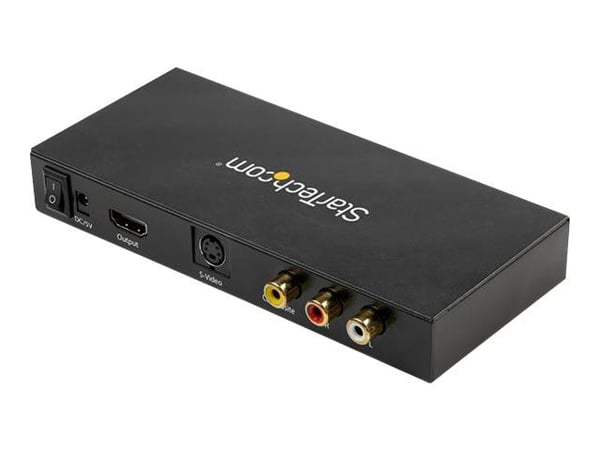 StarTech.com VID2HDCON2, Aktiivinen videomuunnin, Musta, Muovi, CE, FCC, REACH, 1280 x 720 pikseliä, 720p