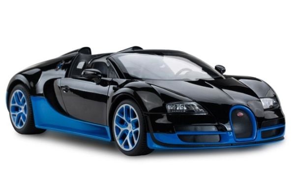 Rastar Bugatti Grand Sport Vitesse, Sport car, Elektrisk motor, 1:14, Ferdig-å-Løpe (RTR) Ready-to-Run, Svart, Blå