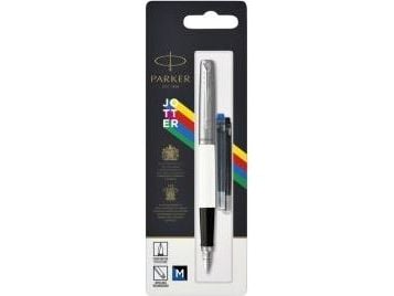 Parker FYLLEPENN JOTTER ORIGINALER M HVITE+PATLER
