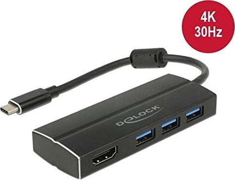 Delock - Retail Pack - dokkingstasjon - USB-C 3.1 / Thunderbolt 3 - HDMI