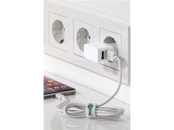 Goobay 44952, Innendørs, AC, 5 V, 2,4 A, Hvit