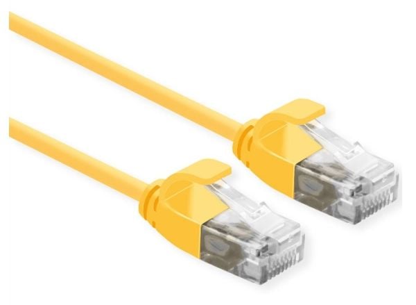 ROLINE 21.15.3925, 2 m, Cat6a, U/UTP (UTP), RJ-45, RJ-45, Gult