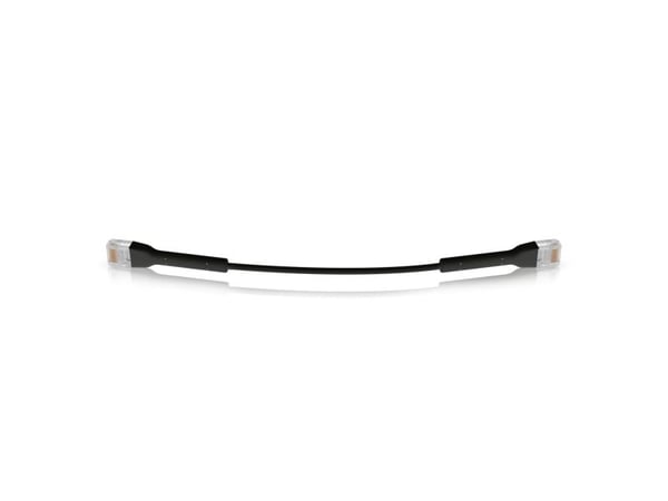 Ubiquiti UniFi Ethernet Patch Cable, 0,22 m, Cat6, U/UTP (UTP), RJ-45, RJ-45, Musta