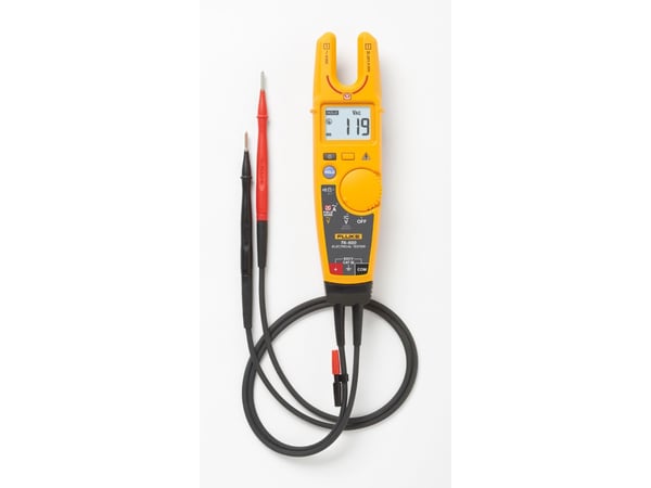 Fluke Elektrotester, Svart, Grå, Rød, Gult, LCD, 1,78 cm, Knapper, Rotasjon, -10 - 50 °C, -30 - 60 °C
