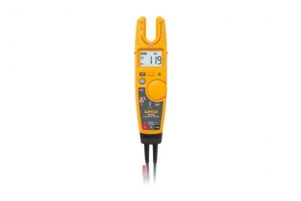 Fluke Elektrotester, Svart, Grå, Rød, Gult, LCD, 1,78 cm, Knapper, Rotasjon, -10 - 50 °C, -30 - 60 °C