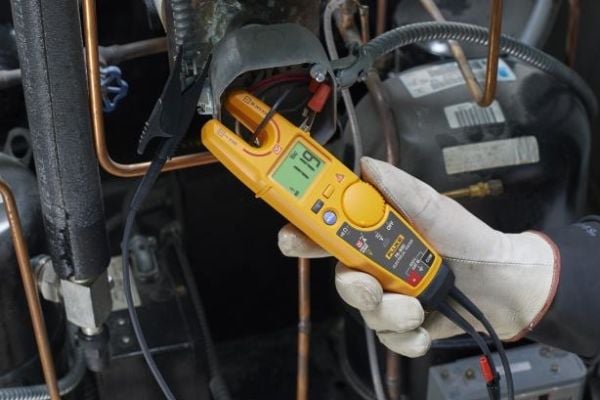 Fluke Elektrotester, Svart, Grå, Rød, Gult, LCD, 1,78 cm, Knapper, Rotasjon, -10 - 50 °C, -30 - 60 °C