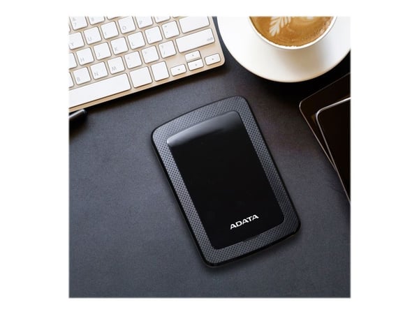 ADATA HV300 - Harddisk - 2 TB - ekstern (bærbar) - USB 3.1 - 256-bit AES - svart