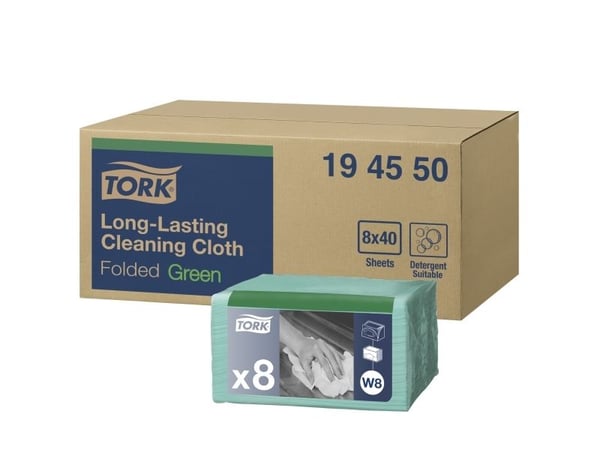 Yleisliina Tork Premium W8 Small Pack vihreä 30x38cm 40kpl - (8 pakkausta)